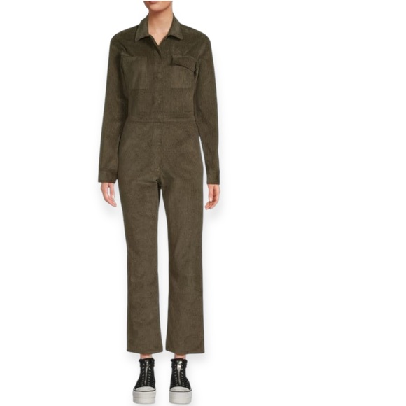 Rivet Utility • Bigwig Green Corduroy Jumpsuit - Picture 1 of 12
